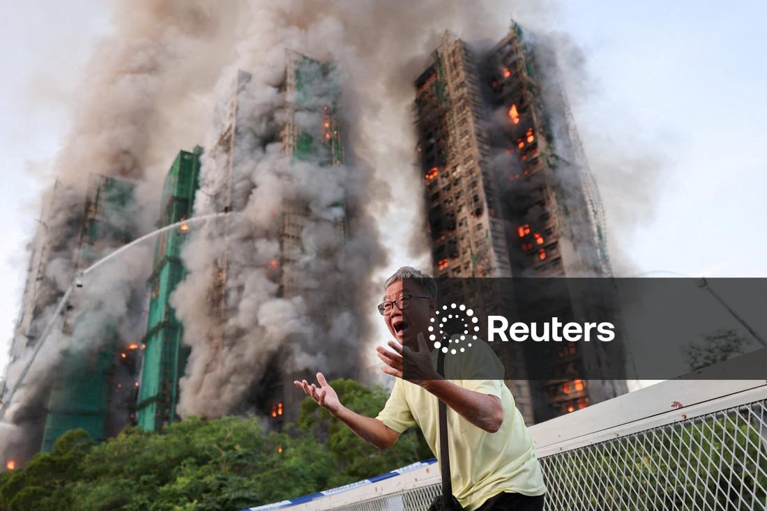 Hong Kong buildings blaze kills at least 36 people, hundreds missing