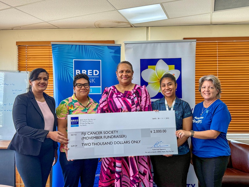 Bank donates $2k for ‘Movember’ initiative