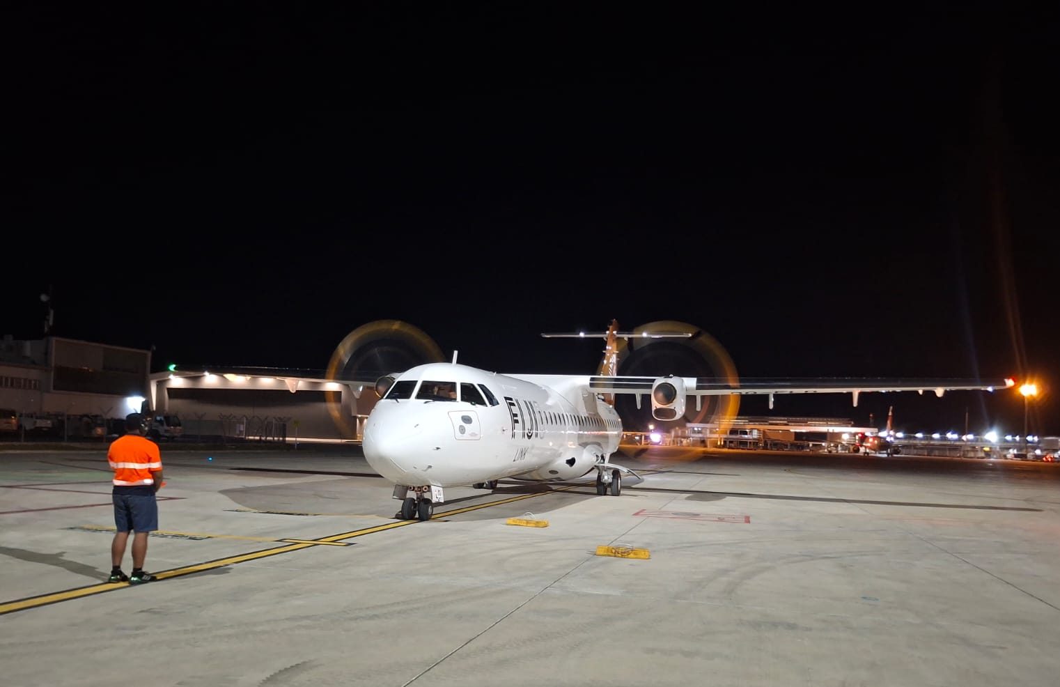 Fiji Link’s new ATR aircraft arrives in Nadi